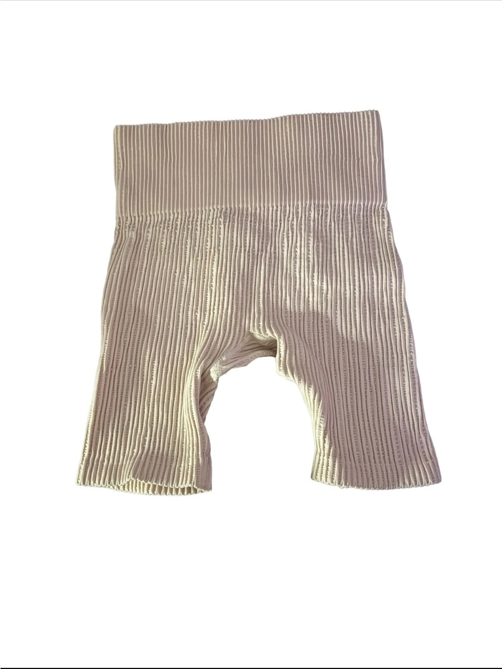 Forever 21 High Waisted Salmon Pink Ribbed Seamless Biker Shorts